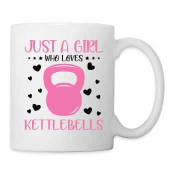 Juste une fille qui aime Kettlebells Fitness Gym - Mug blanc - blanc - Droite