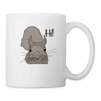 Écureuil gris Écureuil Écureuil renard - Mug blanc - blanc - Droite
