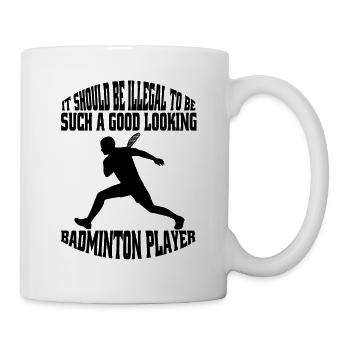 Badminton badminton fan badminton team - Mug - white - Right