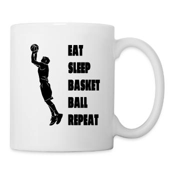 Basketballspieler Basketballteam Basketball - Tasse - Weiß - Rechts