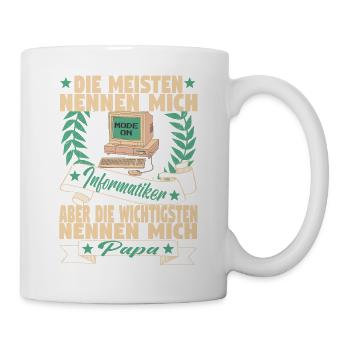 Informatik Computer Programmierer Entwickler Vater - Tasse - Weiß - Rechts