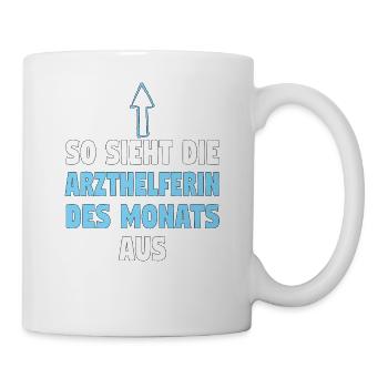 MFA Arzthelferin Pflegekraft Krankenschwester crna - Tasse - Weiß - Rechts