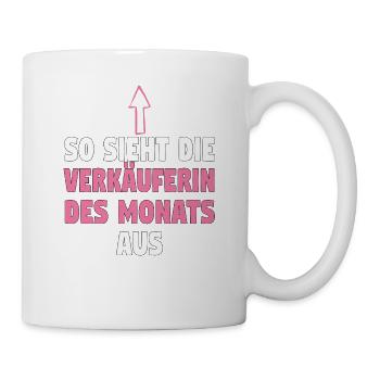 Verkäuferin Muttertag Einzelhandel Verkäufer - Tasse - Weiß - Rechts
