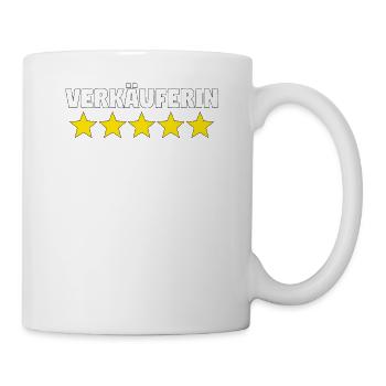 Verkäuferin Muttertag Einzelhandel Verkäufer - Tasse - Weiß - Rechts
