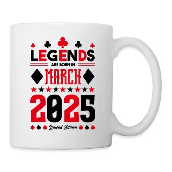 cadeau d'anniversaire Mars 2025. jeux de carte. - Mug blanc - blanc - Droite