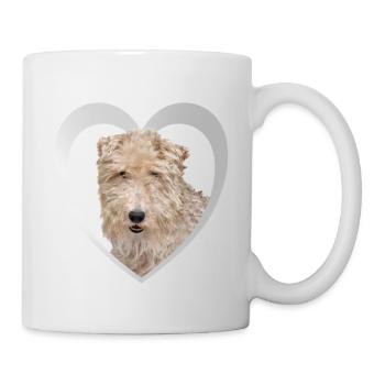 Fox Terrier - Amoureux des chiens - Cœur de chien - Mug blanc - blanc - Droite