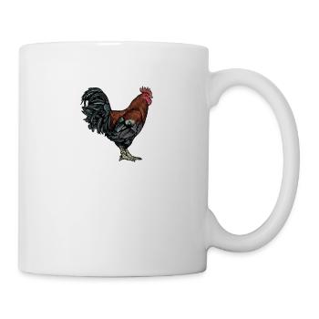 Maran Huhn I Henne Ei Hahn Motiv für Hühnerhalter - Tasse - Weiß - Rechts