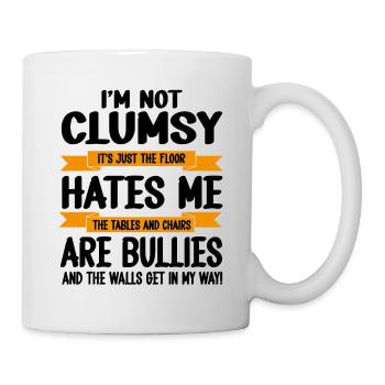 I'm Not Clumsy It's Floor Hates Me Tables Chairs A - Mug - white - Right