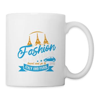 MA MÈRE AIME LA MODE QUE NOUS AIMONS EN ITALIE ET À PARIS - Mug blanc - blanc - Droite