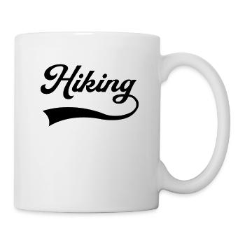 Hiking lettering - Mug - white - Right