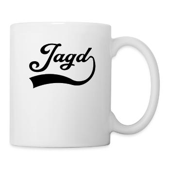 Jagd Schriftzug - Tasse - Weiß - Rechts