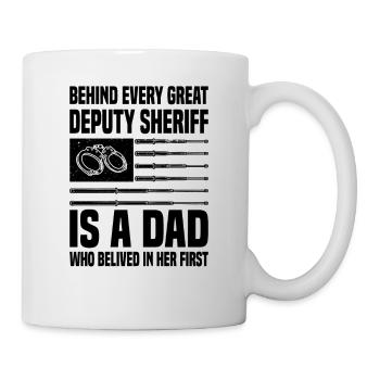 Shérif adjoint Police Law Officer Guard - Mug blanc - blanc - Droite