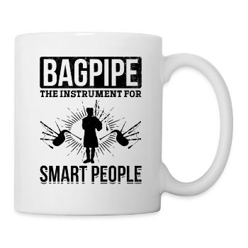 Bagpipe L’instrument pour les gens intelligents - Bagpiper - Mug blanc - blanc - Droite