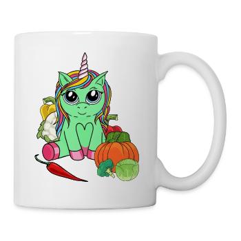 Organic Eco Unicorn Vitamins Vegetable Enjoyment Gardening - Mug - white - Right