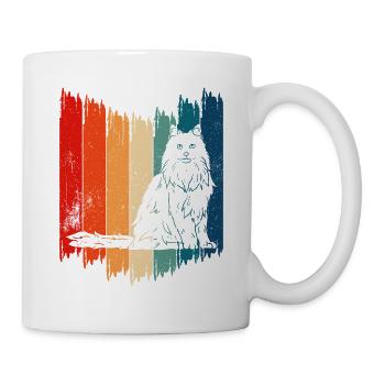 Norwegische Waldkatze Norwegian Forest Cat - Mug - white - Right