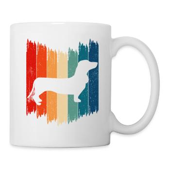 Retro Dachshund Vintage Dachshund - Mug - white - Right