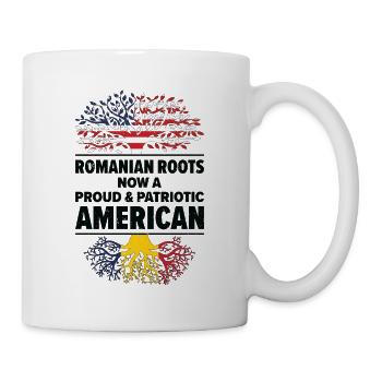 geboren rumänisch Rumänien amerikanisch USA - Tasse - Weiß - Rechts