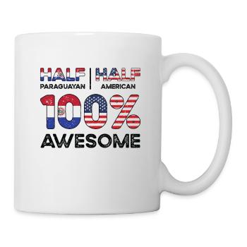 Geboren in Paraguay Paraguay Amerikaner USA - Tasse - Weiß - Rechts