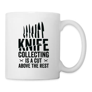 Messersammler Messer Sammeln - Tasse - Weiß - Rechts