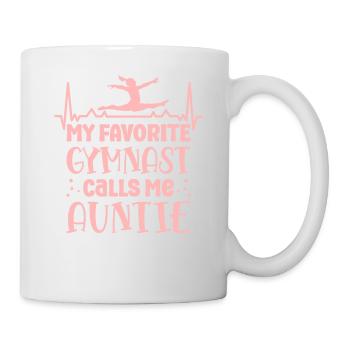 Meine Lieblingsturnerin Nennt Mich Tante Gymnastik - Tasse - Weiß - Rechts