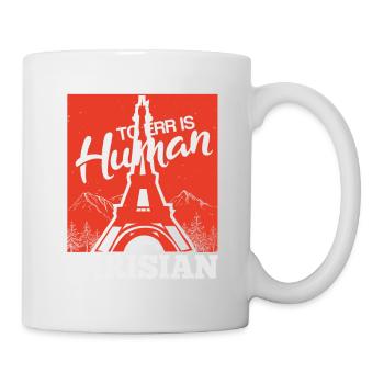L’ERREUR EST LE PARIS HUMAIN - Mug blanc - blanc - Droite