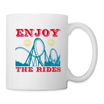 GENIESSEN SIE DIE FAHRTEN - Tasse - Weiß - Rechts