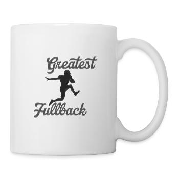 American Football Tackle Fullback Quarterback - Mug - white - Right
