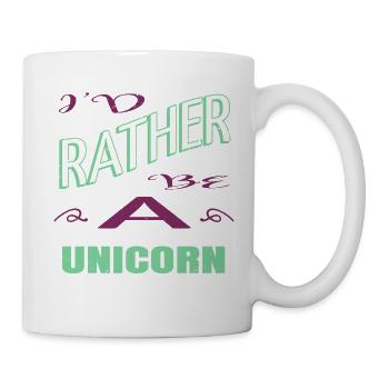 bday anniversaire cadeau idée dabbing licorne cadeau - Mug blanc - blanc - Droite