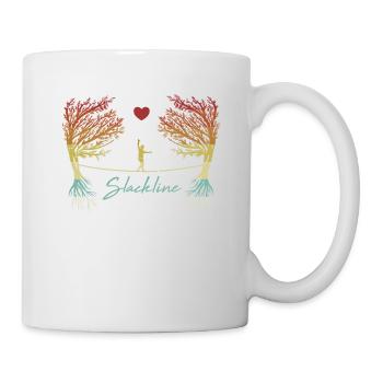 Indoor Slackers Balancing Slackerliner Slackline - Mug blanc - blanc - Droite