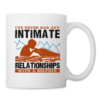 ICH HATTE NIE EINE INTIME BEZIEHUNG MIT - Tasse - Weiß - Rechts