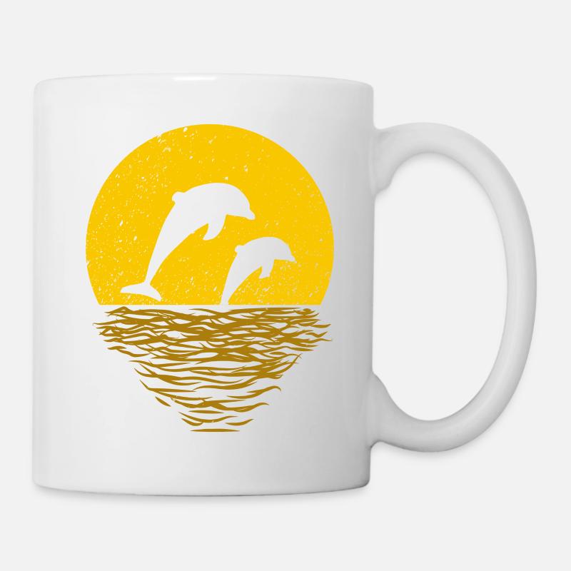 DELFINE SPIELEN - Tasse - Weiß