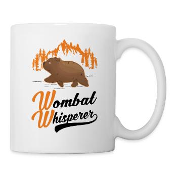 Wombat Flüsterer - Tasse - Weiß - Rechts