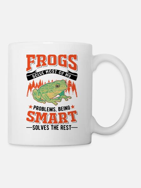 Frosch Geschenk Laubfrosch - Tasse - Weiß