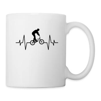 Bmx heartbeat - Mug - white - Right