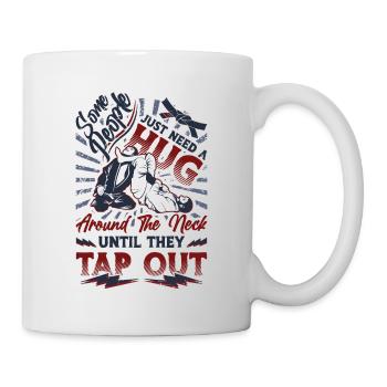 Hug around the neck, Jiu Jitsu - Mug - white - Right