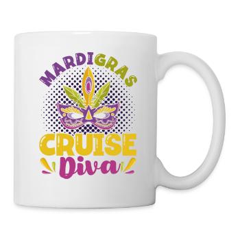 Cadeau Mardigras Cruise Diva Mardi Gras - Mug blanc - blanc - Droite