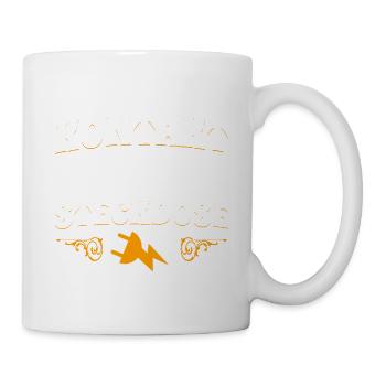 Wenn du Kontakt suchst greif in die Steckdose - Tasse - Weiß - Rechts