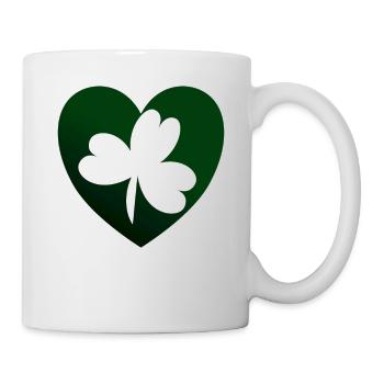 Witiges Kleeblatt - Tasse - Weiß - Rechts