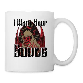Satan Beelzebub Teufel Gothic Pentagram Mystisch - Tasse - Weiß - Rechts