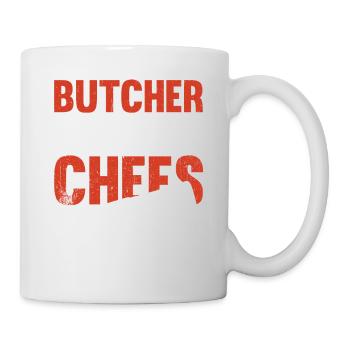 Boucher parce que les chefs ont aussi besoin de héros - Mug blanc - blanc - Droite