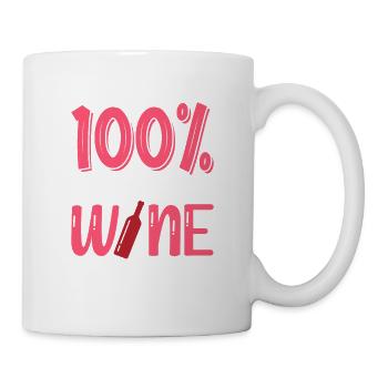 Weekend Forecast 100% Chance Of Wine Tasting - Tasse - Weiß - Rechts