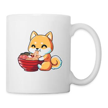 kawaii Japanisch Anime Fuchs Ramen Essen Liebhaber Humor - Tasse - Weiß - Rechts