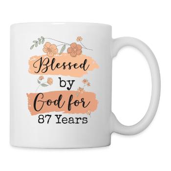 Birthday 87 Gift Quote Funny - Mug - white - Right