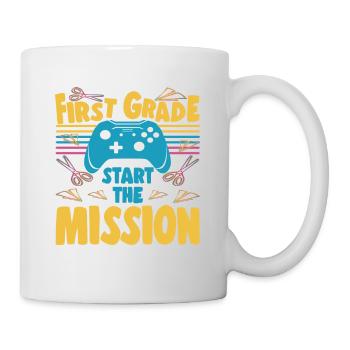 Débutants scolaires Premier jour de l’école Gamer - Mug blanc - blanc - Droite