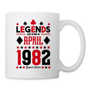 birthday gift April 1982. card games. - Mug - white - Right
