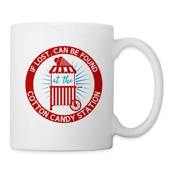 IF LOST CAN BE FOUND AT THE COTTON CANDY STATION - Mug - white - Right