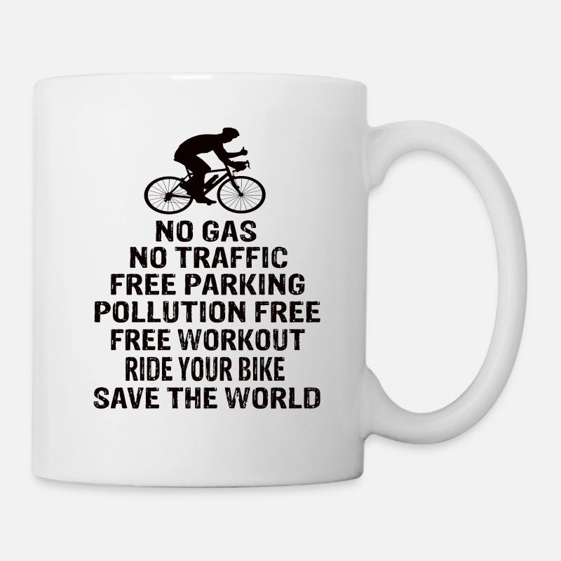 Rennrad - Tasse - Weiß