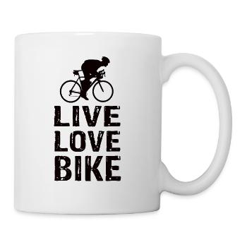 Live Love Bike - Tasse - Weiß - Rechts