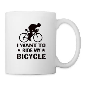 Rennrad I Want To Ride My Bicycle - Tasse - Weiß - Rechts