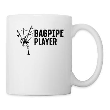 Bagpipe Player Bagpipe Musician Bagpiper - Tasse - Weiß - Rechts
